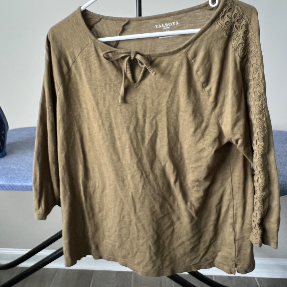 Talbot's 3/4 sleeve top